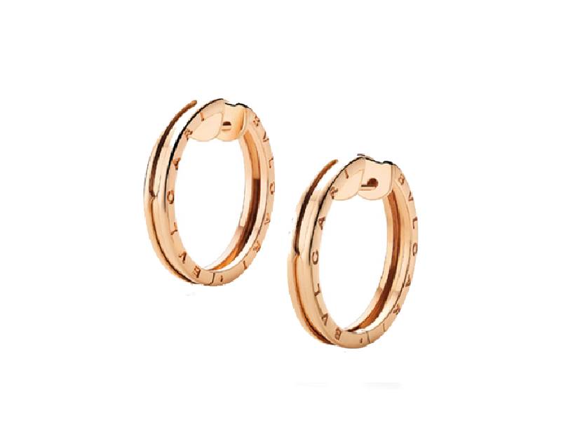 BZERO1 HOOPS EARRINGS IN 18KT ROSE GOLD BULGARI OR855432